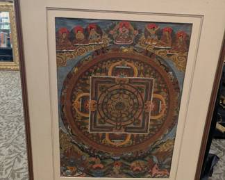 Indian art, hand painted. Exotic.