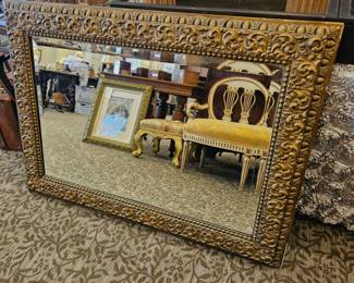 Gilded large mirror