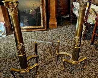 2 huge irons for a BIG fireplace