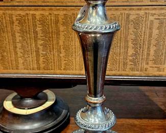 Single Sheffield candlestick 