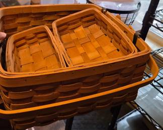 Longaberger Woven Wood Nested Baskets