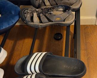 Keen Newport H2 Sandals and Adidas Adilette Slides