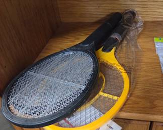 Electronic Insect Zapper Racket Set - Black and Yellow