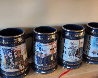 The Hamilton Collection USMC Commemorative Beer Steins