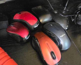 Assorted Logitech Wireless Mice (M310, M510, M185)