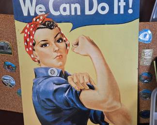 We Can Do It! Metal Sign