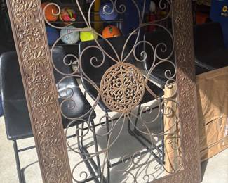 Mixed metal wall decor