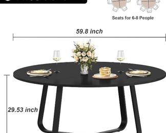 Exact Measurements of the round dining table