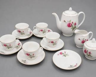 Floral Porcelain Tea Service