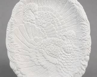 Baum Bros. Ceramic Turkey Serving Tray