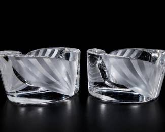 Mikasa Curtain Call Crystal Candleholders