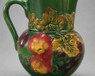Czechoslovakia Hand-Painted Ceramic Pitcher