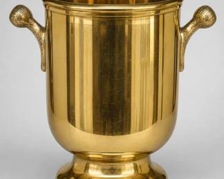 Gold-Tone Handled Ice Bucket