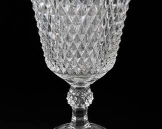 Indiana Glass Diamond Point Pedestal Bowl