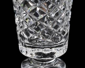 Faceted Clear Glass Crystal Toothpick Holder