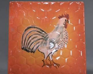 Baum Bros. Style-Eyes Rooster Wall Plaque