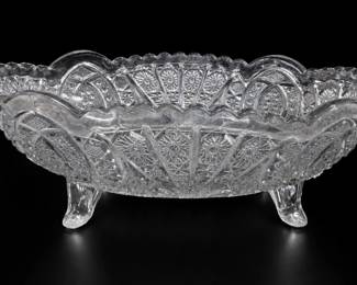 Indiana Glass Rocket Footed Serving Bowl