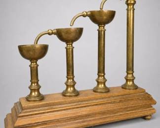 Chapman 4-Tier Brass Cascading Tabletop Fountain