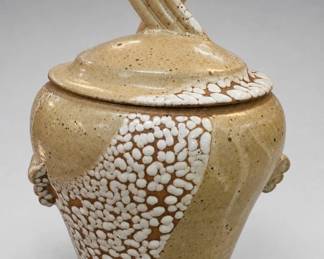GDS Signed Lidded Pottery Jar