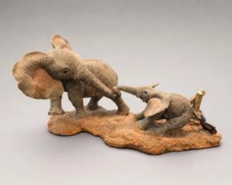 Tuskers Martha & Meg Decorative Elephant