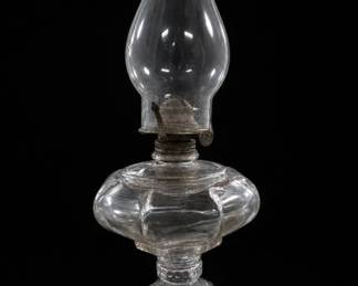 Clear Glass Oil Lamp