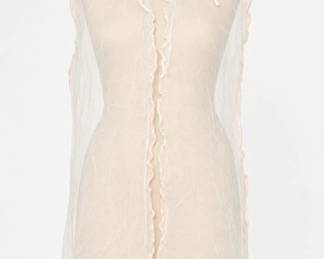 Sheer Mesh Baby Wrap w Satin Bows