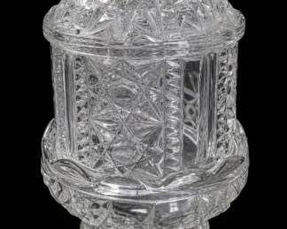 Indiana Glass Stars And Bars Fairy Lamp