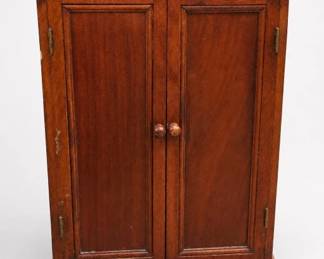 Two-Door Wood Jewelry Cabinet