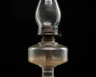 Clear Glass Oil Lamp