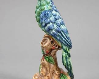 Made In Italy Ceramic Parrot Figurine
