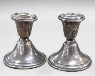 Weighted Sterling Silver Candlesticks