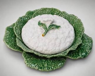 Bordallo Pinheiro Covered Ceramic Dish