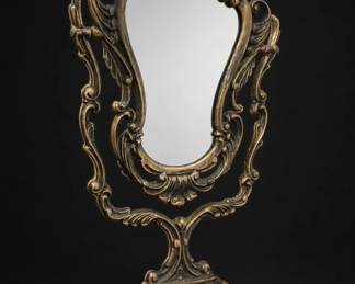 Ornate Freestanding Oval Mirror