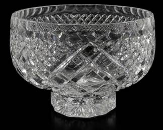 Clear Crystal Footed Bowl
