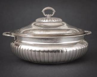 Metal Covered Serving Dish