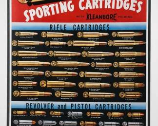 Remington Sporting Cartridges Advertising Sign