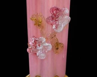 Harrach Pink Opalescent Glass Vase, 1880s–1890s