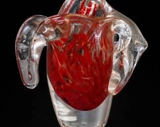 Glass Elephant Figurine