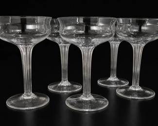 Hollow-Stem Coupe Glasses, 6pc