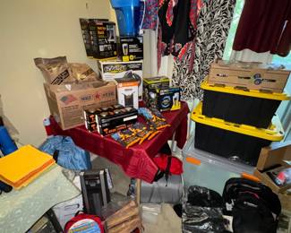 Camping & Survival food & gear, firestarters, sleeping bags, tents, first aid kits, water back packs, storage totes