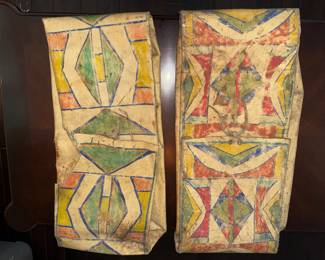 (2) Native American Indian Plateau parfleche envelopes