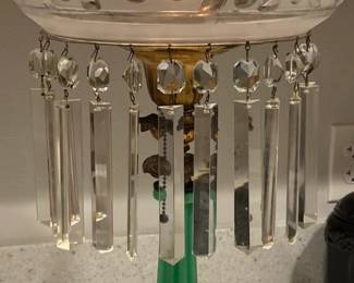 Crystal boudoir lamp