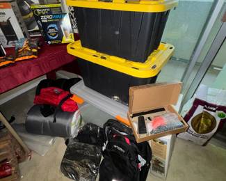 Camping & Survival gear, solar panels, stoves, lanterns, rope, firestarters