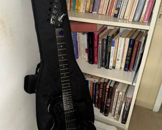 Esteban Mid-night Legacy Electric Guitar with case & books