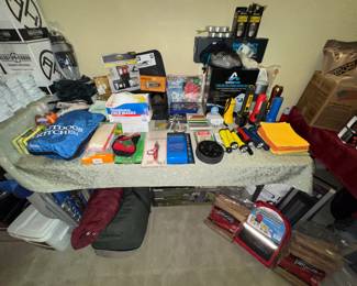 Camping & Survival gear, ovens, firestarters, tents, sleeping bags