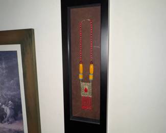 Native necklace framed
