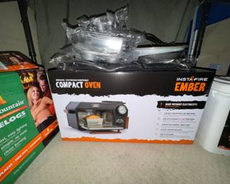 Camping Gear, Instafire Ember oven NIB, camping cooking pots