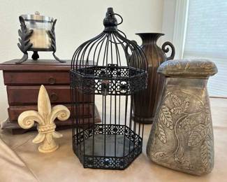 CH121Decorative Birdcage, Wood Box Other Home Decor