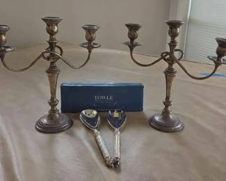 CH1022 Vintage Candlelabras and 1 Twopiece Serving Set
