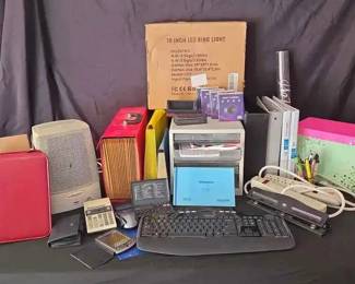 CH137Office Equipment With Vintage Palm Pilots And Mini Cameras